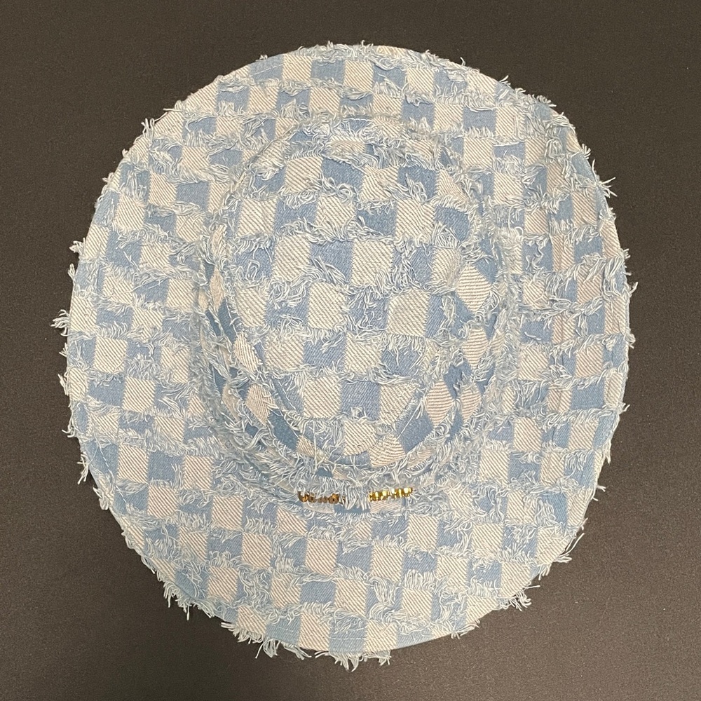 Beyoncé Cowboy Carter Denim Patchwork Hat - Picture 2 of 4